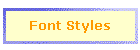 Font Styles
